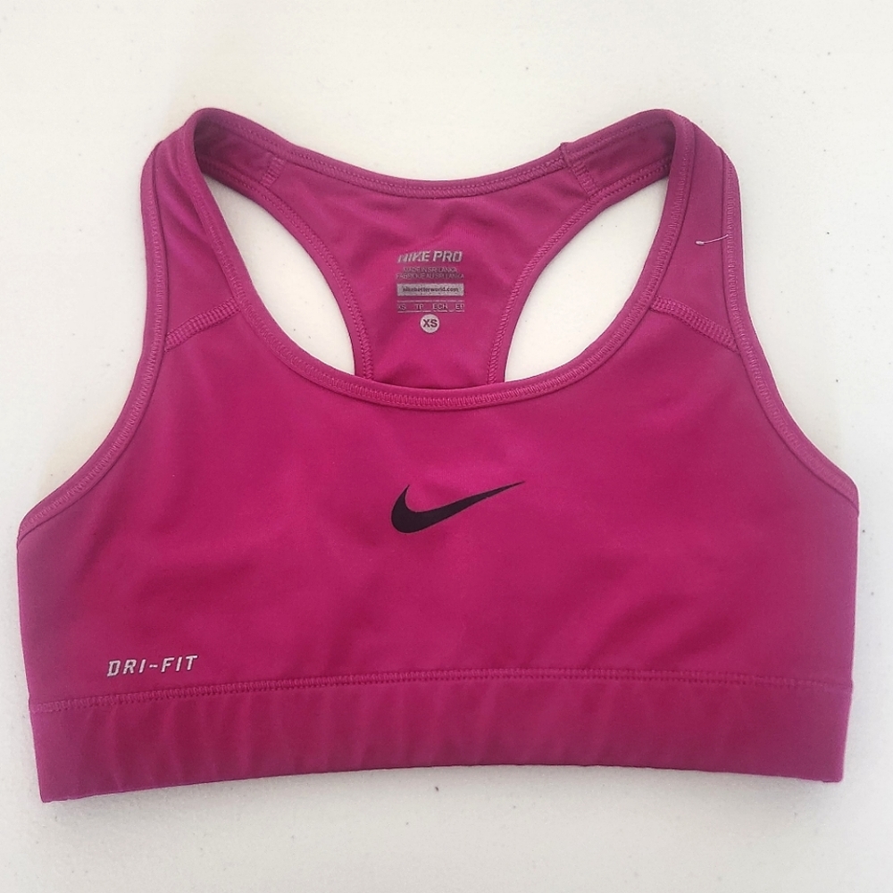 Nike Women's sports Bra, Size XS, Blue and Pink